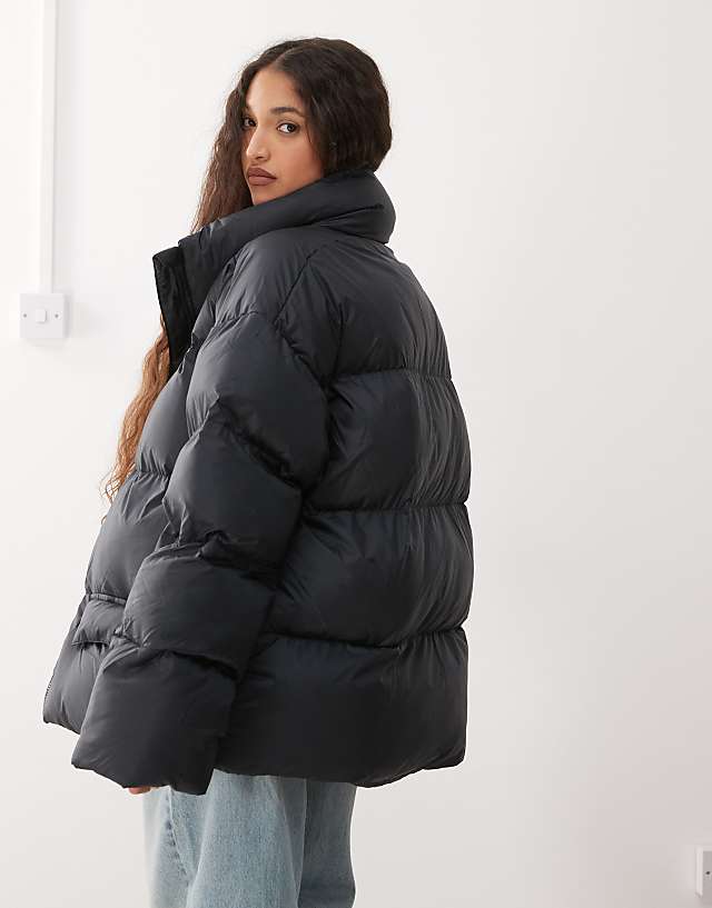 Asos Columbia Puffect Surplus Oversized Puffer Coat In Black Exclusive To ASOS