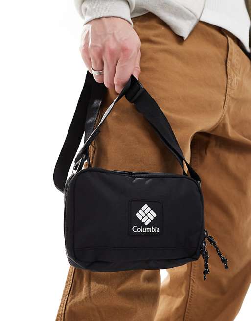 Asos Columbia Trail Traveler Crossbody Bag In Black