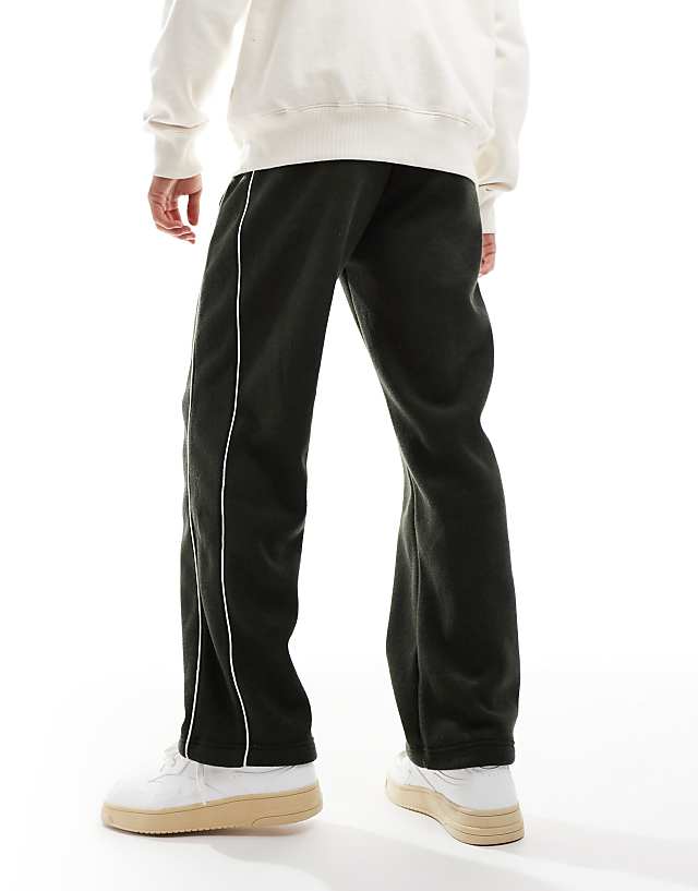 Asos Criminal Damage Towelling Track Pant Green In Green