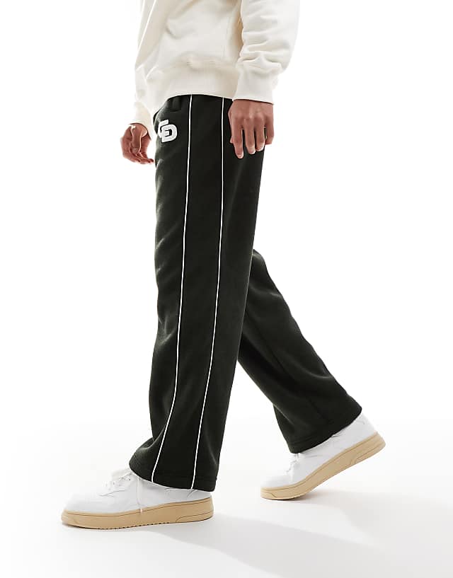 Asos Criminal Damage Towelling Track Pant Green In Green
