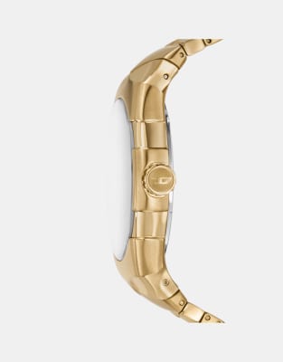 Asos Diesel Men's D-sruptor Gold-tone Stainless Steel Watch - GOLD