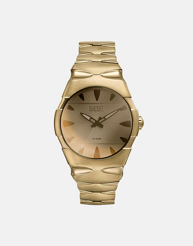 asos Diesel Men's D-sruptor gold-tone stainless steel watch - GOLD