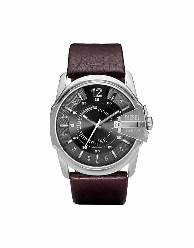 asos Diesel Men's master chief three-hand stainless steel watch dz1206 in brown