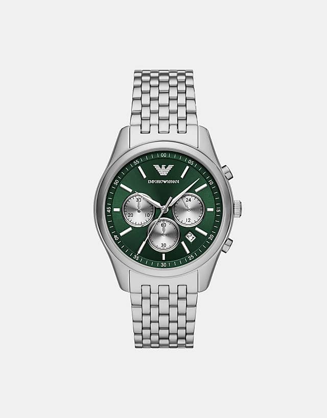 asos Emporio Armani Men's chronograph stainless steel watch ar11581 in silver