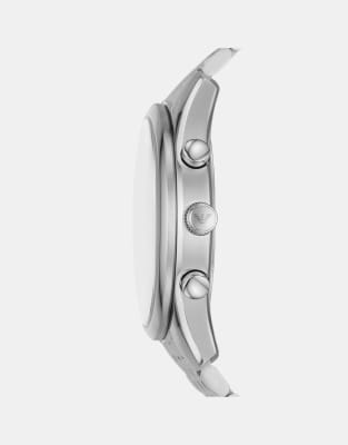 Asos Emporio Armani Men's Chronograph Stainless Steel Watch Ar11582 In Silver