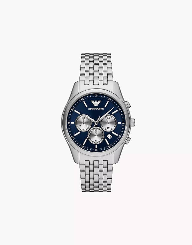 asos Emporio Armani Men's chronograph stainless steel watch ar11582 in silver