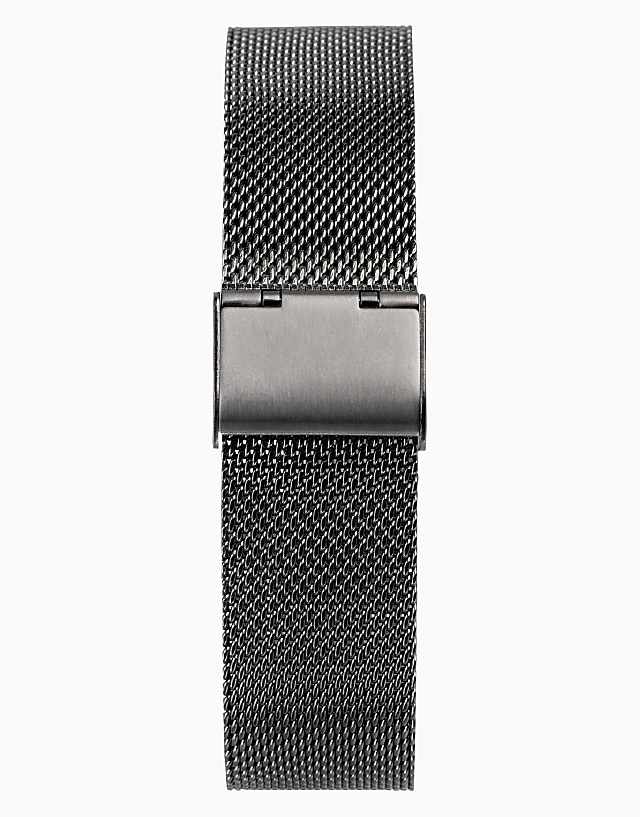 Asos Limit Classic 40mm Mens Round Black Analogue Watch In Black