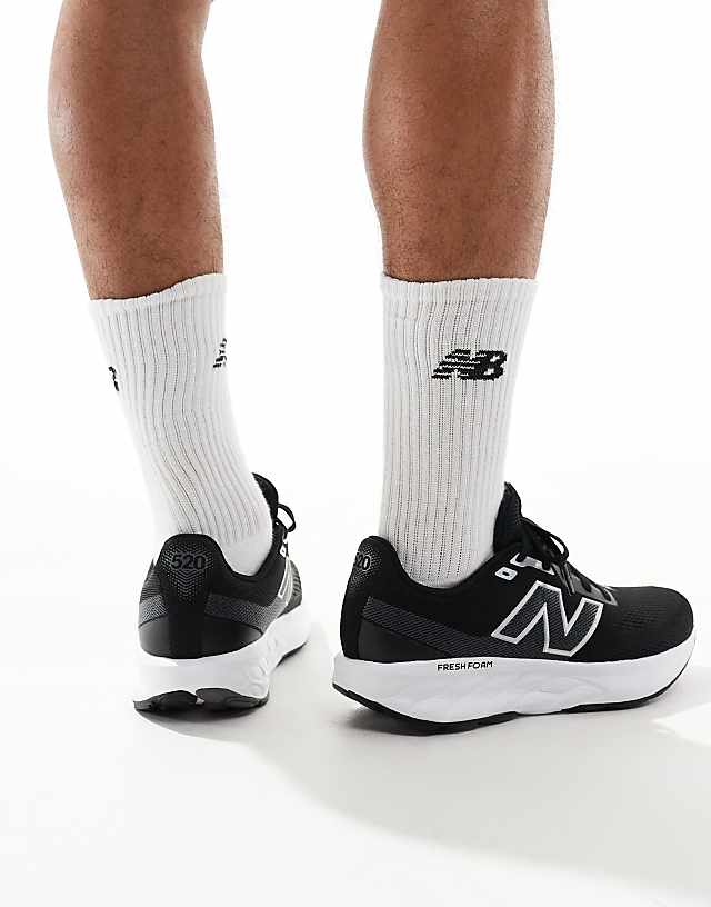 Asos New Balance 520 Running Trainers In Black And White