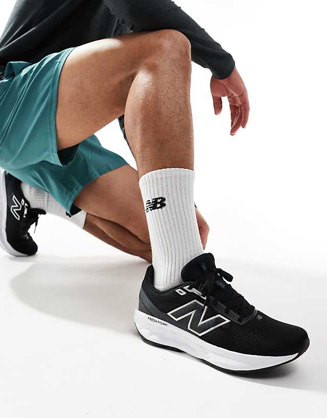 asos New Balance 520 running trainers in black and white