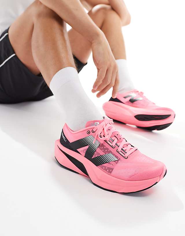 asos New Balance FuelCell Rebel running trainers in pink
