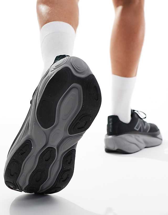 Asos New Balance More Running Trainers In Black And White
