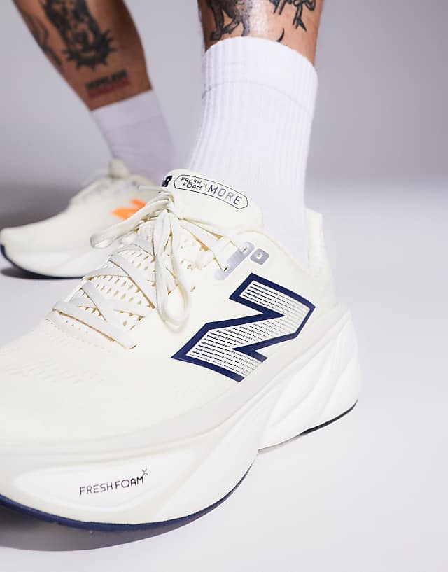 Asos New Balance More Running Trainers In Off White