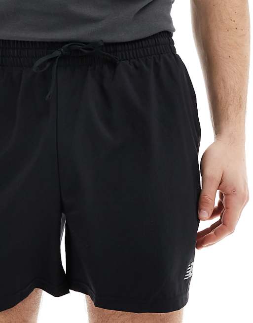 Asos New Balance Performance 5 Inch Shorts In Black