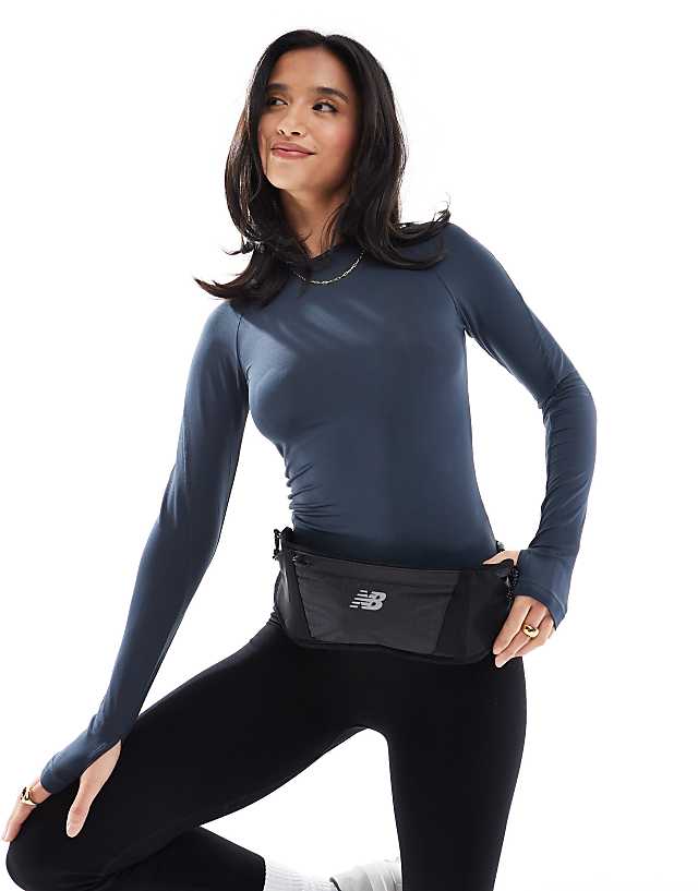 Asos New Balance Performance Accessories Belt In Black