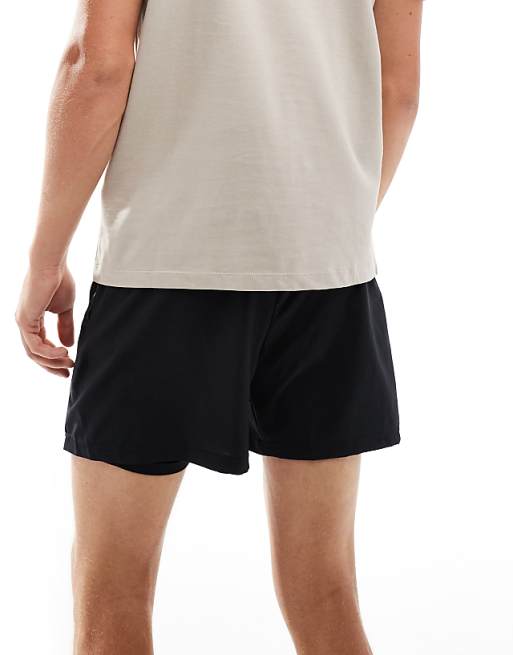 Asos New Balance Sport Essentials Lined Short 5" In Black