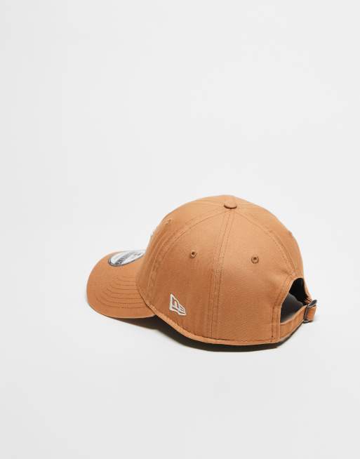 Asos New Era Mini Oaklands Athletics 9twenty Unstructured Distressed Cap In Pale Orange