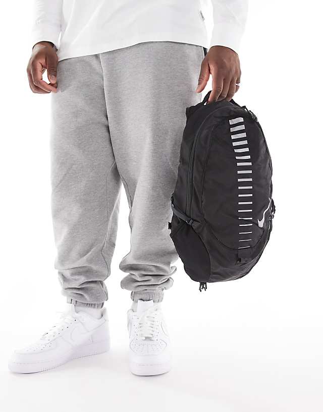 Asos Nike Commuter Backpack 15 L In Black And Silver
