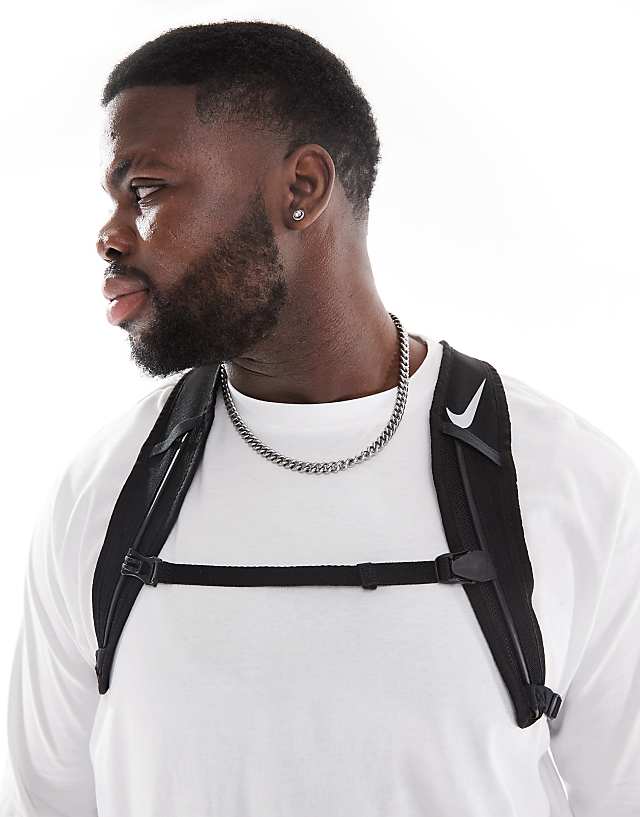 Asos Nike Commuter Backpack 15 L In Black And Silver