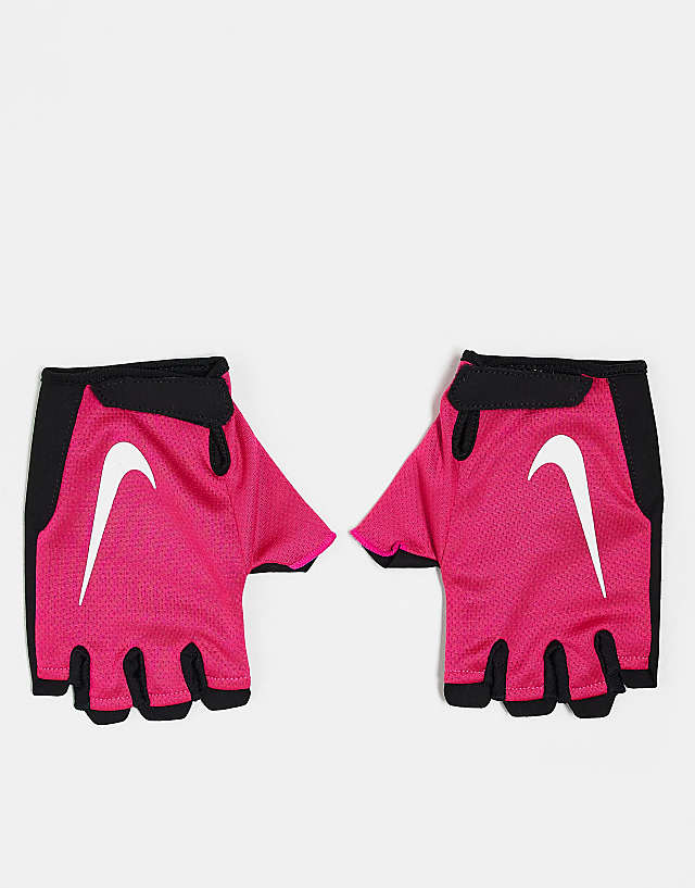 asos Nike Essential 2.0 training fitness gloves in vivid pink