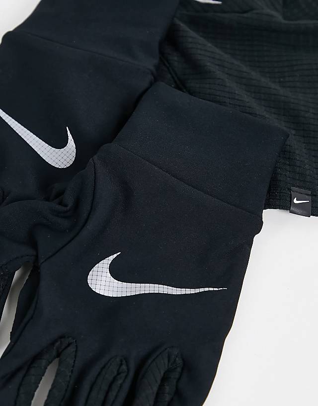 Asos Nike Essential Hat And Glove Set Hat And Gloves Set In Black
