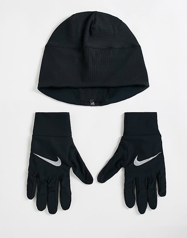 asos Nike Essential hat and glove set hat and gloves set in black