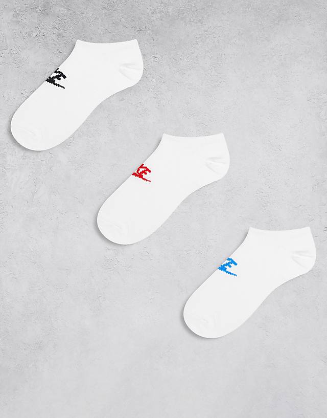 asos Nike Everyday Essential 3 pack no show socks in multi