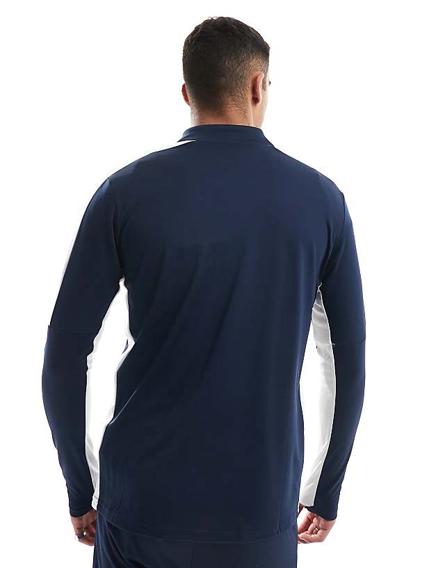 Asos Nike Football Academy 23 1/4 Zip Sweatshirt In Navy