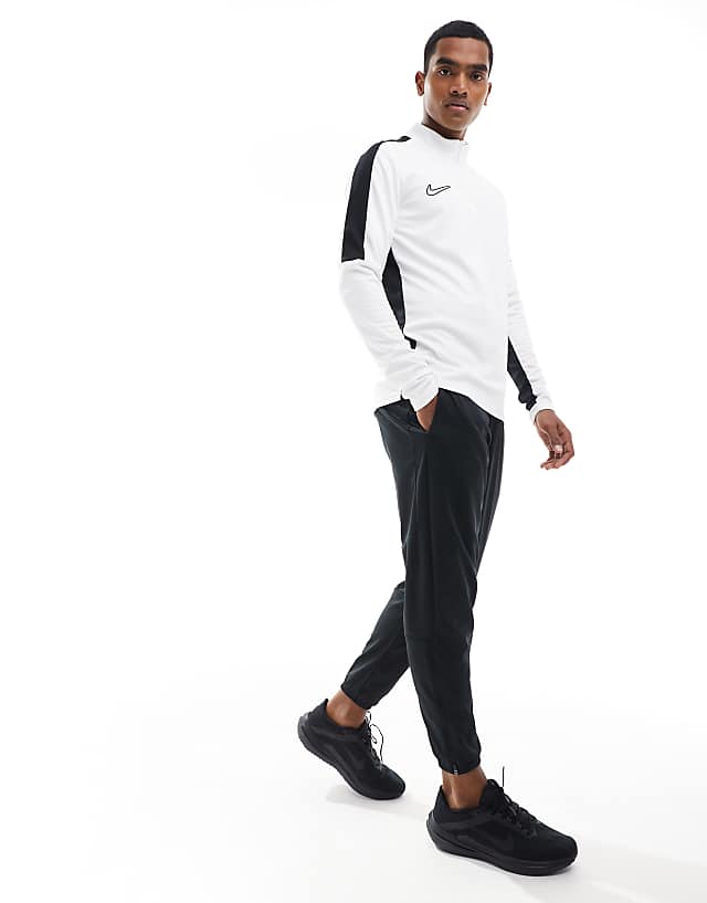Asos Nike Football Academy 23 1/4 Zip Sweatshirt In White