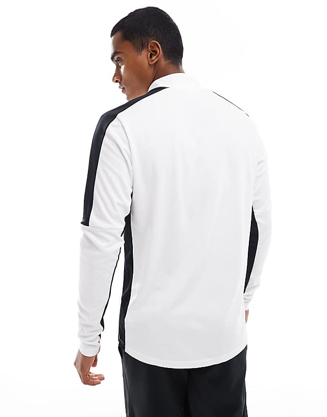 Asos Nike Football Academy 23 1/4 Zip Sweatshirt In White