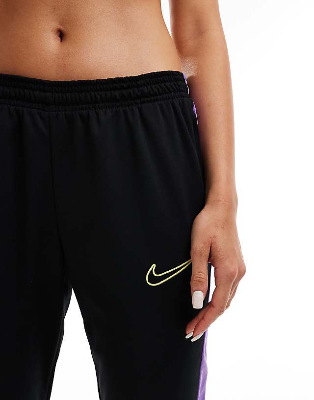 Asos Nike Football Academy 23 Joggerss In Black And Purple