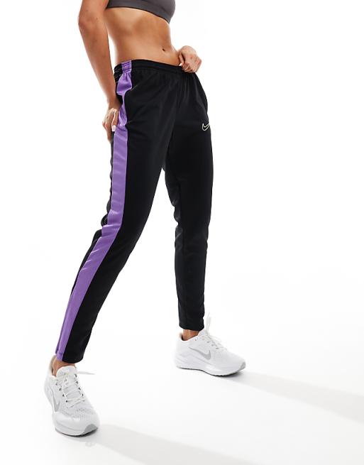 asos Nike Football Academy 23 joggerss in black and purple