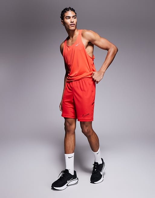asos Nike Football Academy 25 Dri-FIT shorts in red