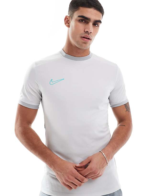 asos Nike Football Academy 25 Dri-FIT t-shirt in grey