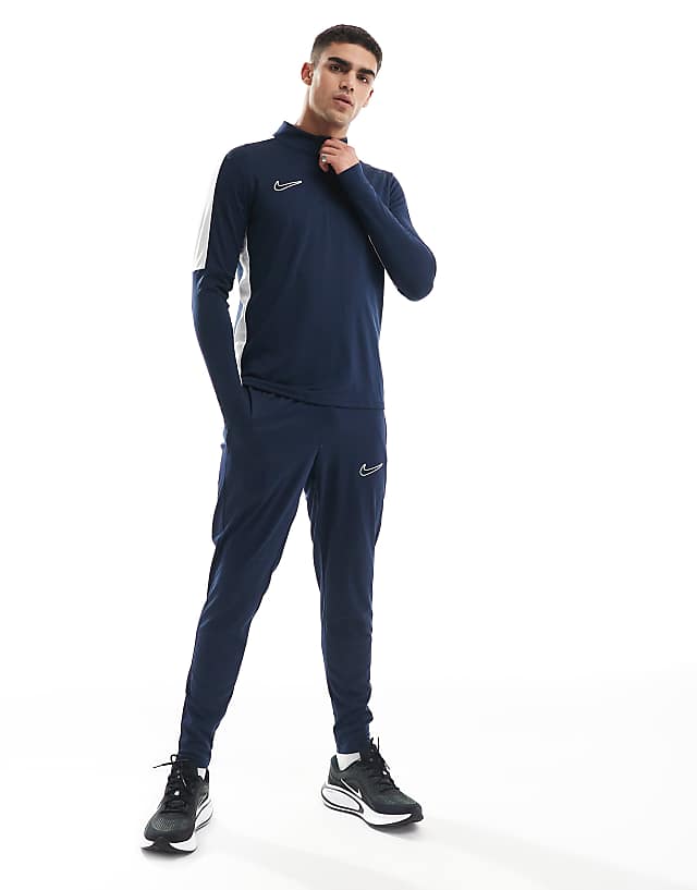 Asos Nike Football Academy Dri-FIT Panelled Joggers In Navy