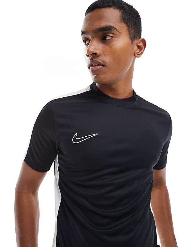 asos Nike Football Academy Dri-FIT panelled t-shirt in black