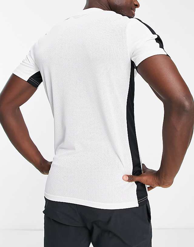 Asos Nike Football Academy Dri-FIT Panelled T-shirt In White