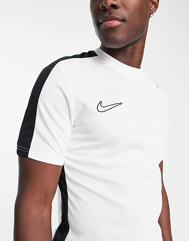 asos Nike Football Academy Dri-FIT panelled t-shirt in white