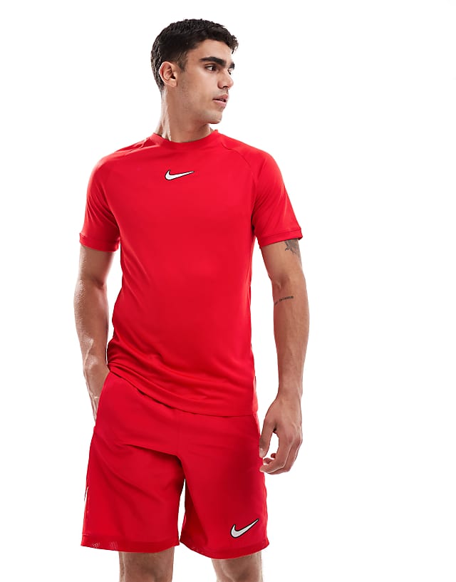 asos Nike Football Academy short sleeve shirt in red