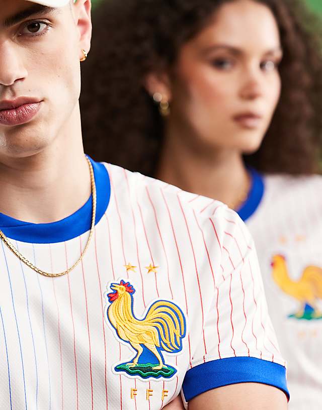 Asos Nike Football Euro 2024 France Stadium Away Jersey In White