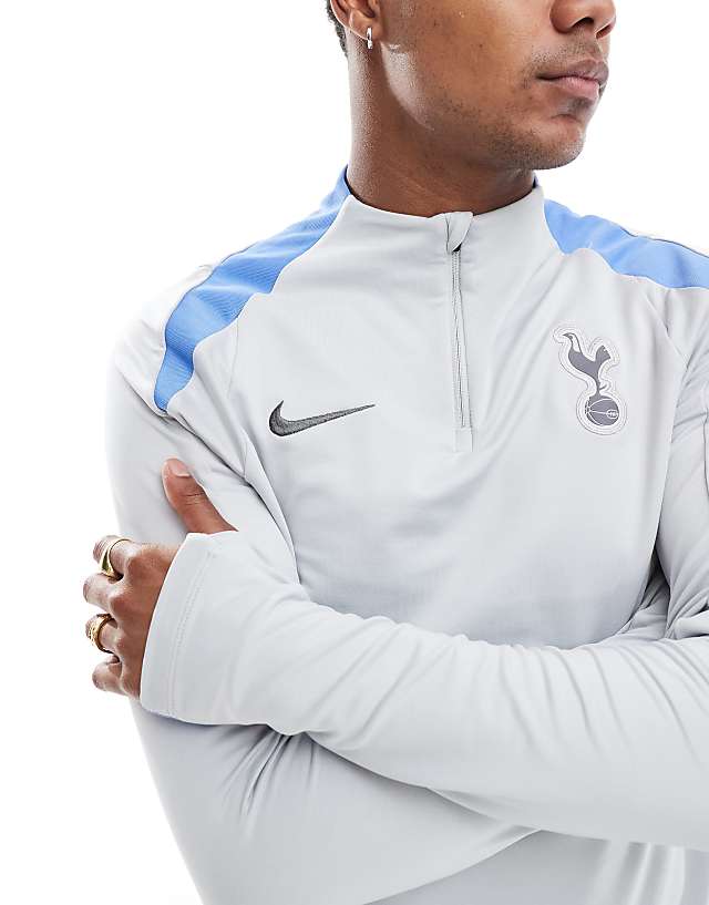 Asos Nike Football Tottenham Hotspur FC Dri-FIT Strike Drill Top In Grey