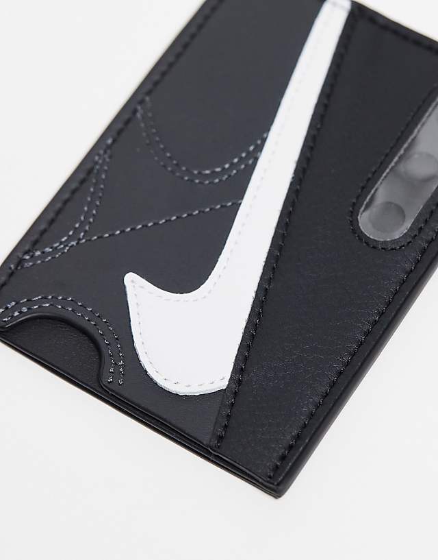 Asos Nike Icon Air Max 90 Card Wallet In Dk Smoke Grey And Black And White