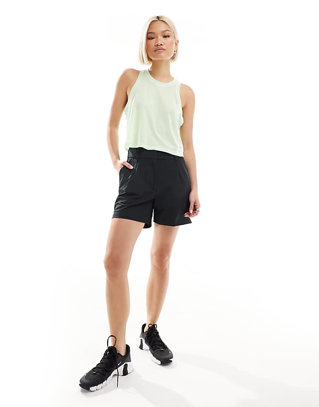 Asos Nike One Training Dri-Fit Breath Mesh Tank Top In Green
