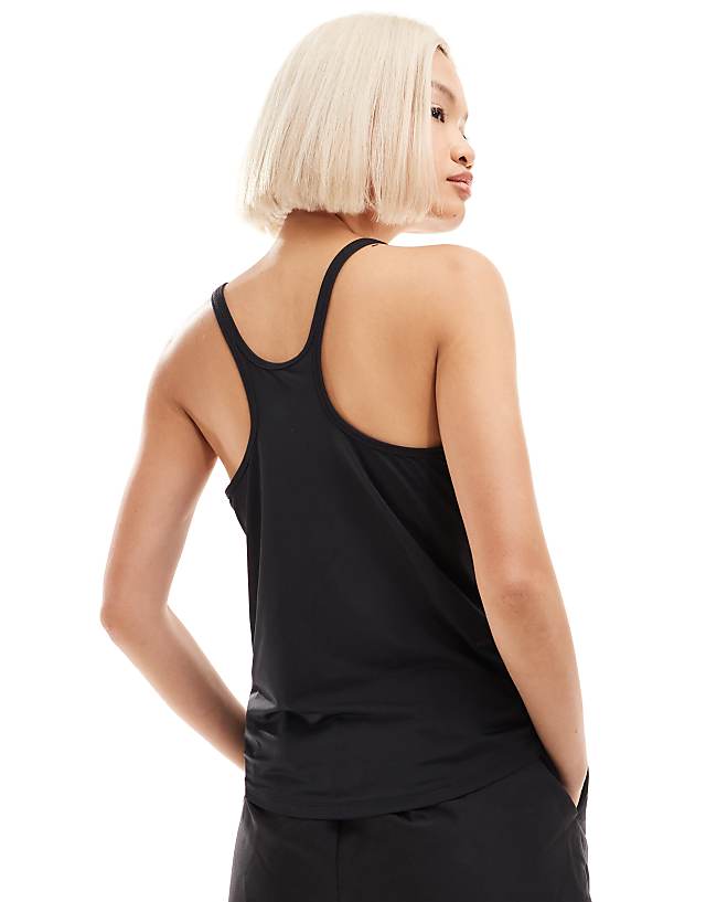 Asos Nike One Training Dri-Fit Classic Strappy Tank Top In Black