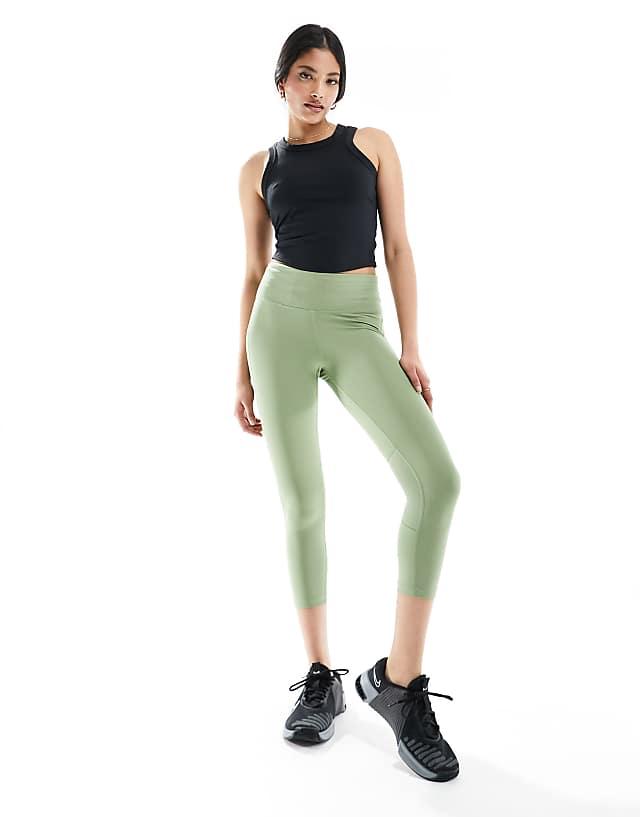Asos Nike One Training Dri-FIT Cropped Vest In Black