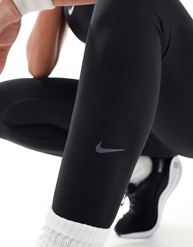 Asos Nike One Training Dri-FIT Full Length Leggings In Black