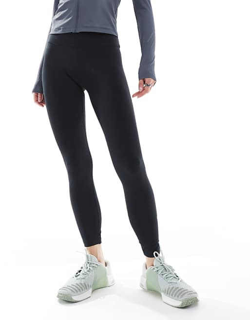 Asos Nike One Training Dri-Fit High Rise 7/8 Leggings In Black
