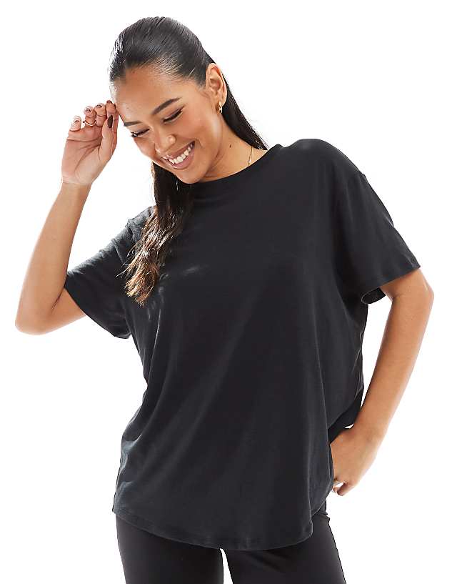 asos Nike One Training Dri-FIT relaxed t-shirt in black