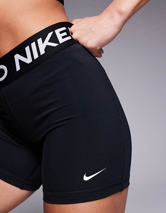 Asos Nike Pro Training 365 5 Inch Legging Shorts In Black