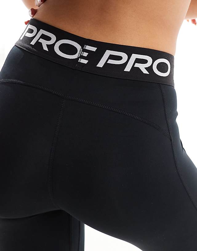 Asos Nike Pro Training 365 Cropped Leggings In Black