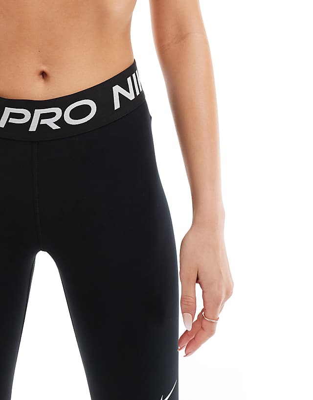 Asos Nike Pro Training 365 Cropped Leggings In Black